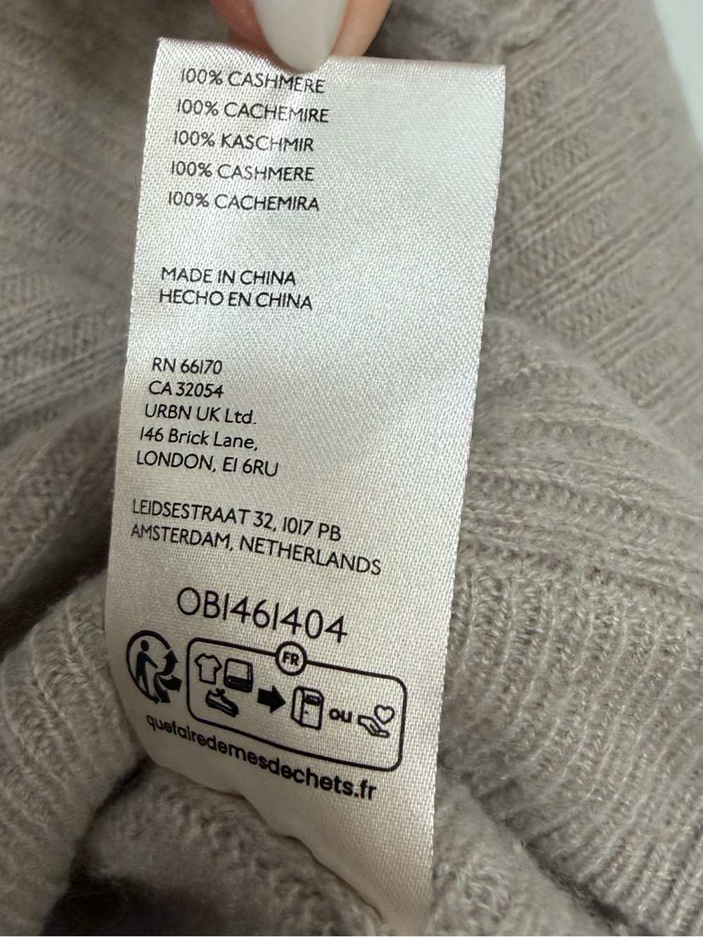 Free People Ribbed Cashmere Sweater size medium - Picture 6 of 10
